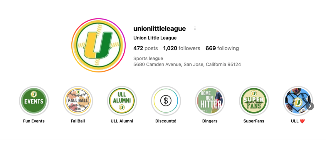 Follow ULL on Instagram