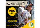 Baseballism 20% Feb 15 - March 10